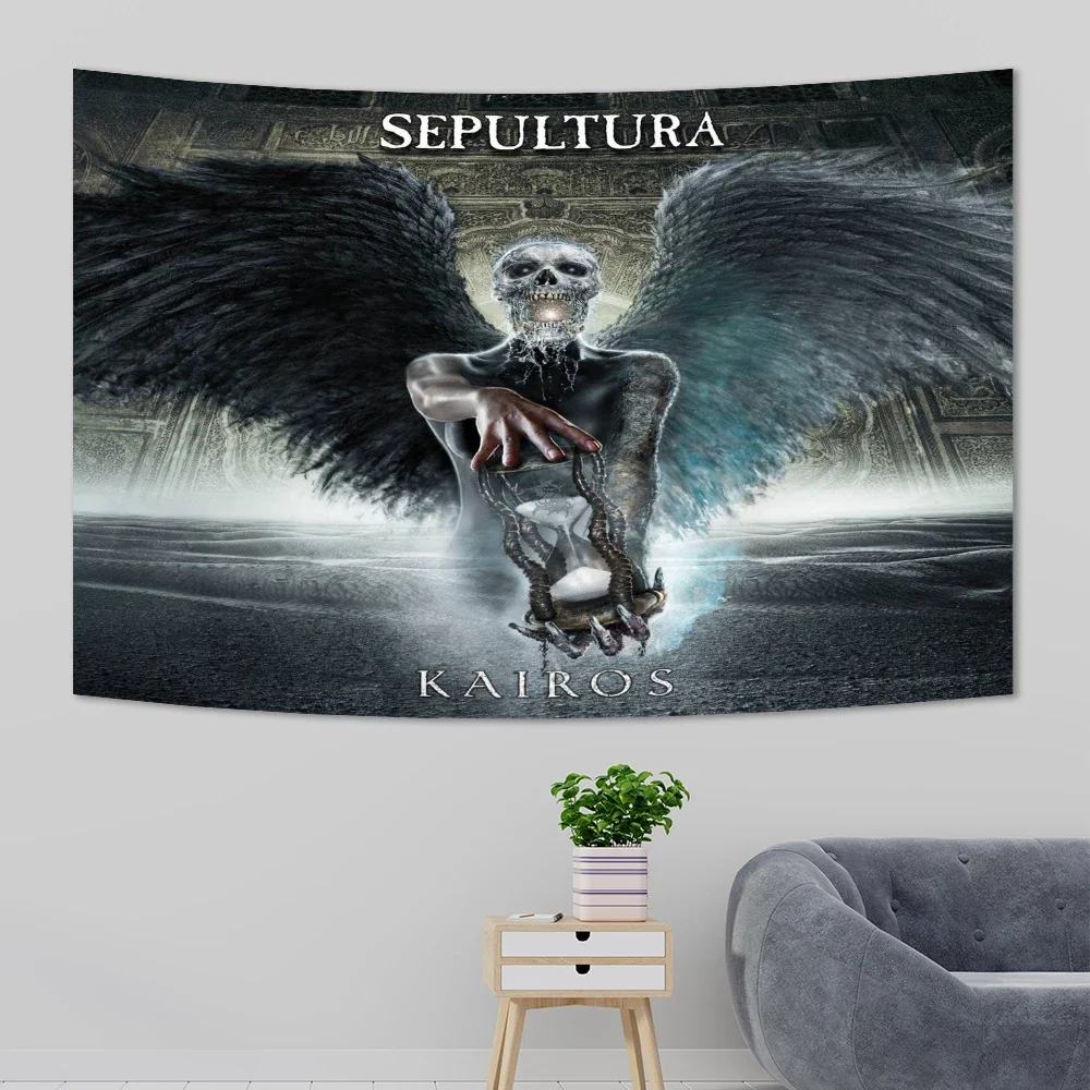 3x5 Ft s-Sepulturas Heavy Rock Band Flag Polyester Digital Printing Tapestry for Bedroom Wall Art Out Door  house decoration