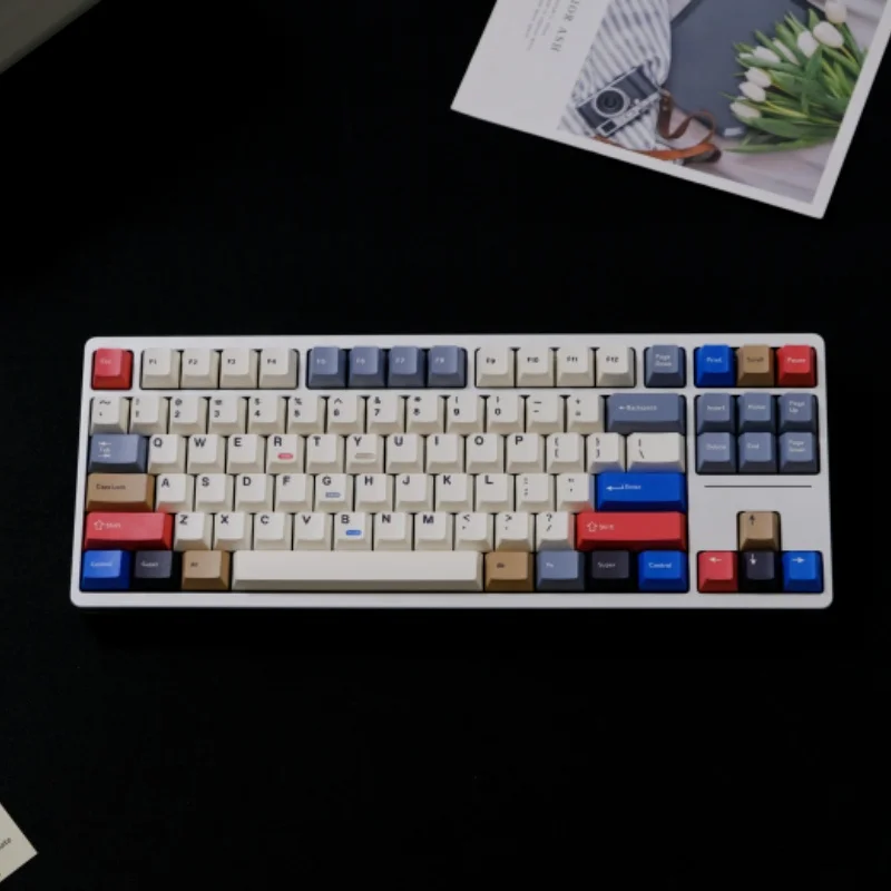 

150-клавишная крышка для клавиш с столам, вишневый профиль, сублимированные персонализированные колпачки для ключей из ПБТ для игровой механической клавиатуры Cherry MX Switch