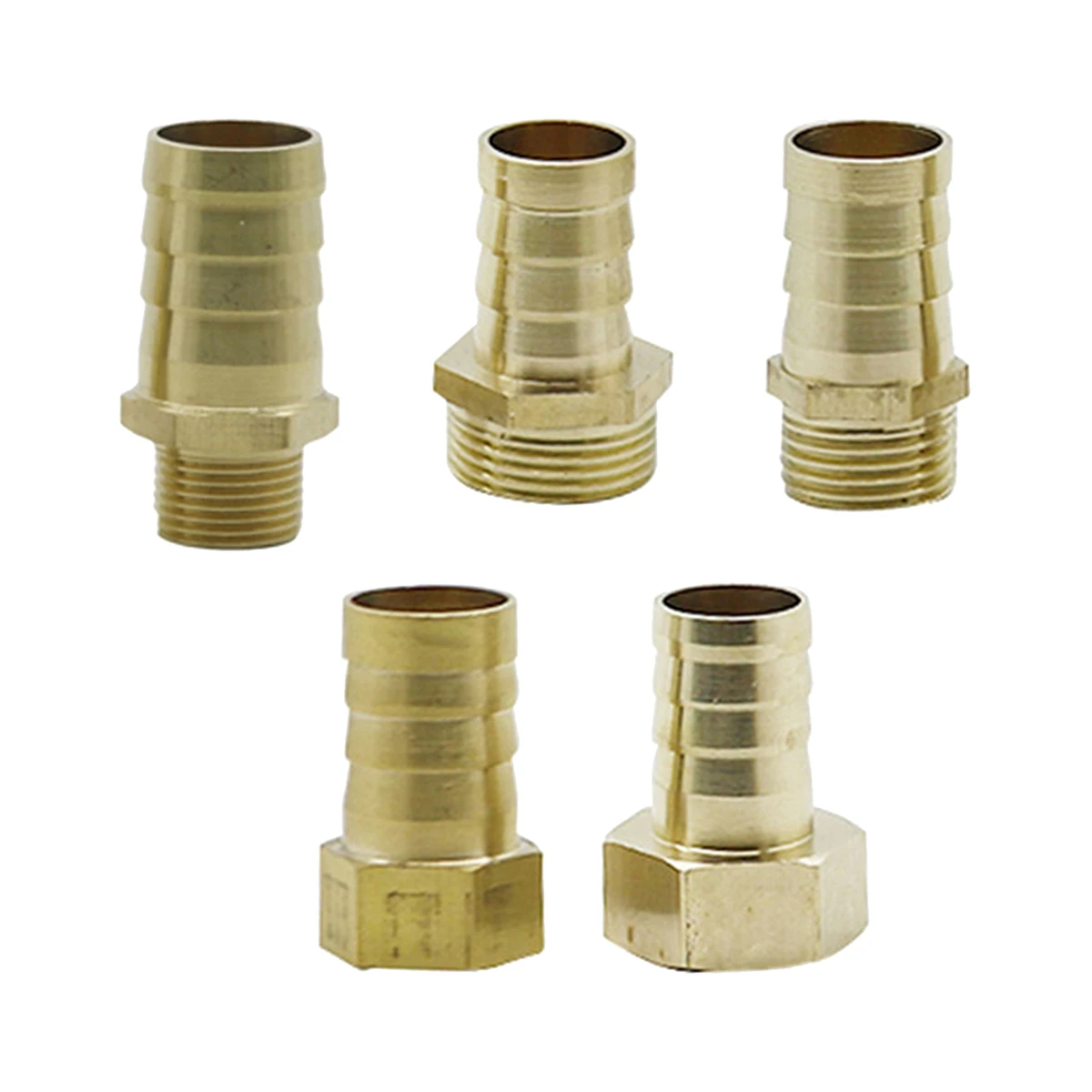 

3/8" 1/2" 3/4" Male Thread Pagoda Connector 1/2" 3/4"Female Thread Natural Gas Hose Joint 19mm Barbed Copper Water Pipe Fittings