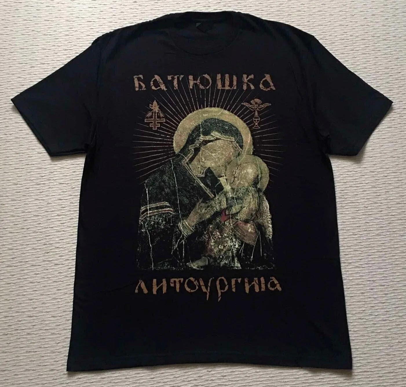 Batushka Litourgiya Батюшка Литоургиiа Black Metal T-Shirt Men's L