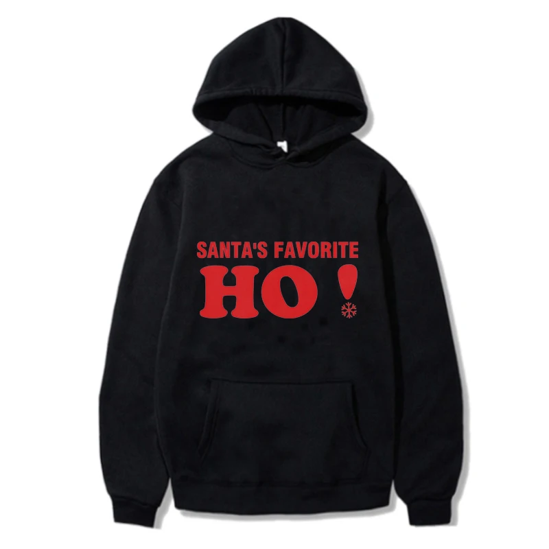 

Santa‘s Favorite Printed Hoodie Kawaii Funny Graphic Sweatshirt for Women/Men Streetwear Y2k Pullover Pocket Vintage Tops Teen