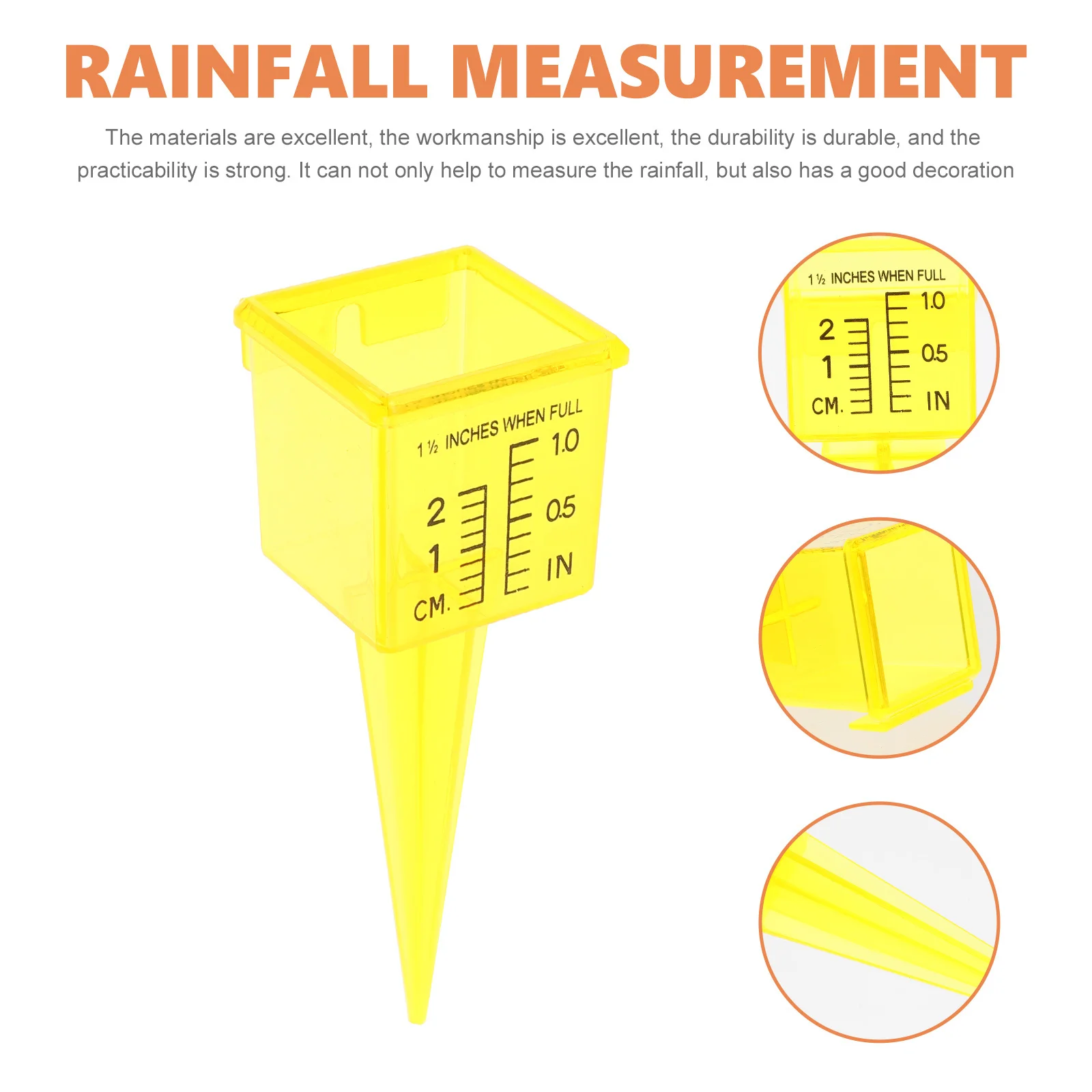 

10Pcs Rainfall Gauge Plastic Outdoor Measuring Cup Accurate Rain Gauge Tool Garden Water Meter Rainfall Measurement