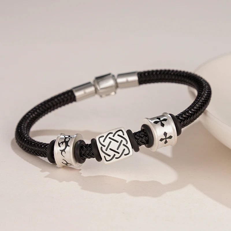 bracciale-xl-in-argento-s925-da-uomo-stile-spesso-a-fune-colore-nero-regalo-premium-design-originale-gioielli-alla-moda