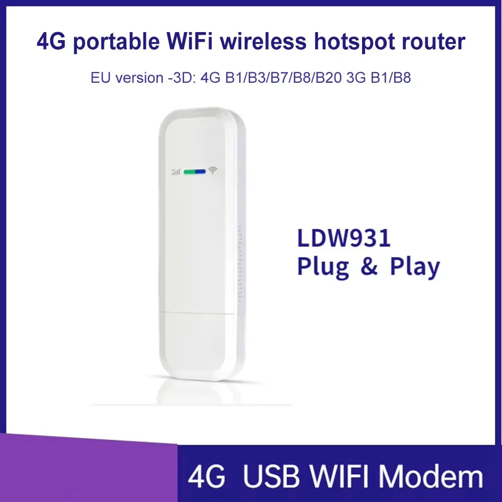 4G LTE Router 4G Modem Nano SIM Card 150Mbps Outdoor Portable Wifi Router LTE USB Pocket Hotspot Antenna WIFI Dongle