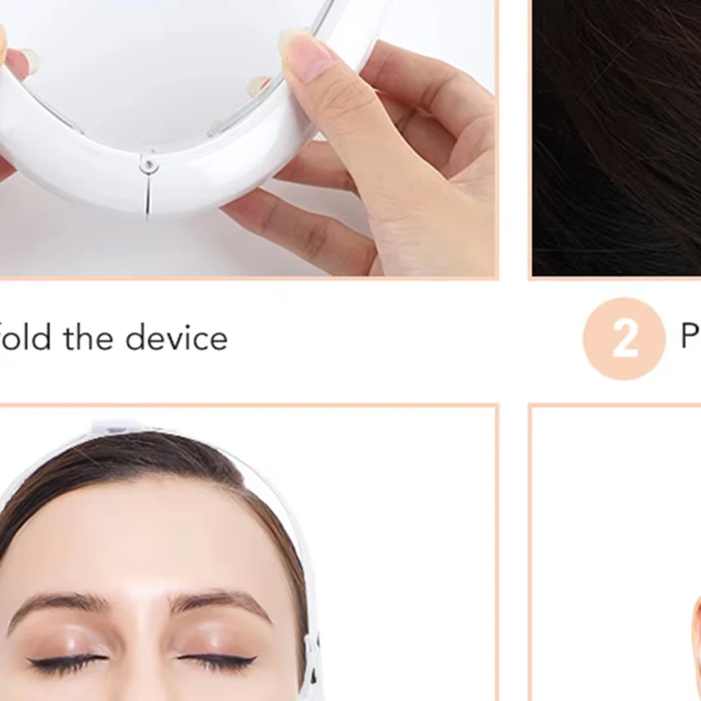 EMS مزدوجة الذقن الخامس شكل رفع حزام الاهتزاز شد الوجه تشديد جهاز العناية بالبشرة 5 طرق الوجه رفع مدلك الوجه التخسيس