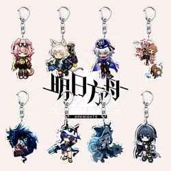 Hot Game Tomorrow’s Ark Arknights Amiya Myrtle Exusiai Skadi SilverAsh Kal'tsit Acrylic Keychains Pendant Car Fans Gifts
