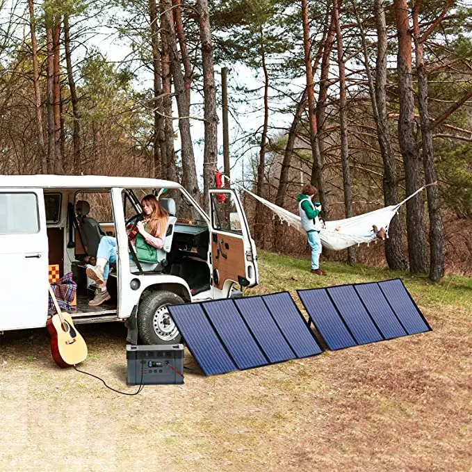 140W Portable Solar Panel Charger For Laptop Cellphone, Waterproof IP65 Foldable Solar Panel With DC And USB Output