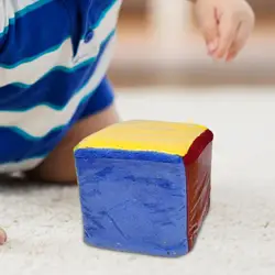 Dados de aprendizaje con bolsillos transparentes de 6 lados para niños y niñas, juego educativo DIY, embutidores de bolsas de enseñanza temprana