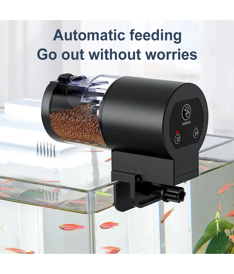 

Automatic Fish Tank Feeder Large Capacity Timer Food Dispenser Intelligent Control Fish Feeder for Tank Aquariums & Pond
