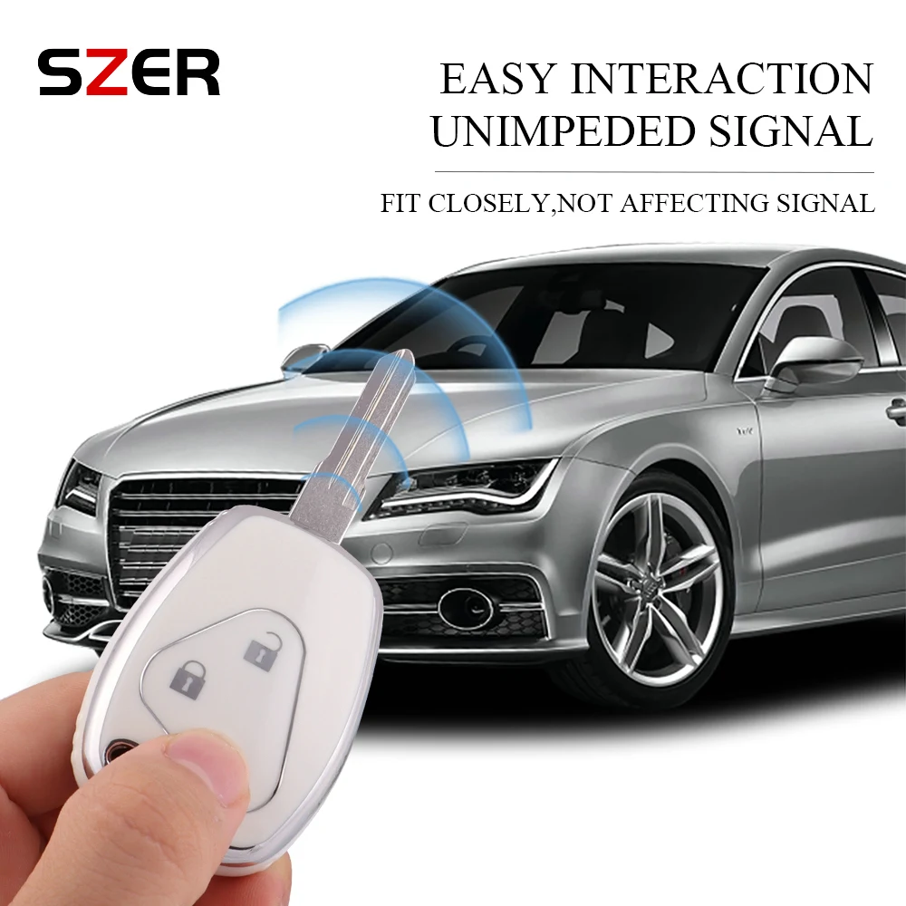 TPU Car Key Case Cover Shell For Renault Megane Modus Espace Laguna Duster Logan DACIA Sandero Fluence Clio Kangoo Protector Fob
