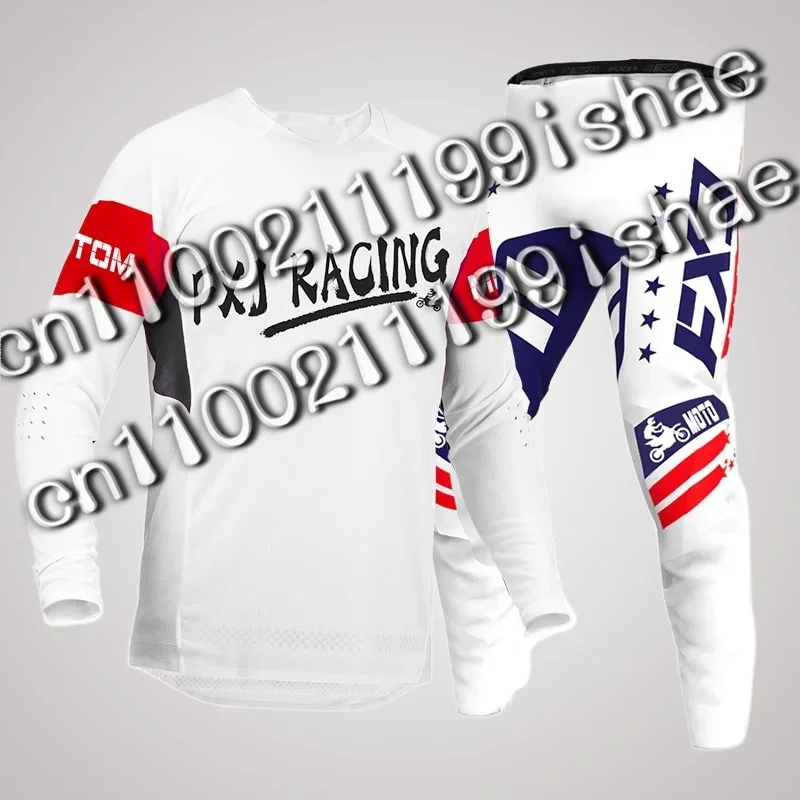 

Motocross Gear Set Racing Suit Off-road MX Enduro MOTO Mens Kits Women's Motorcycle Combo White Pink Black Red Green MTB BMX