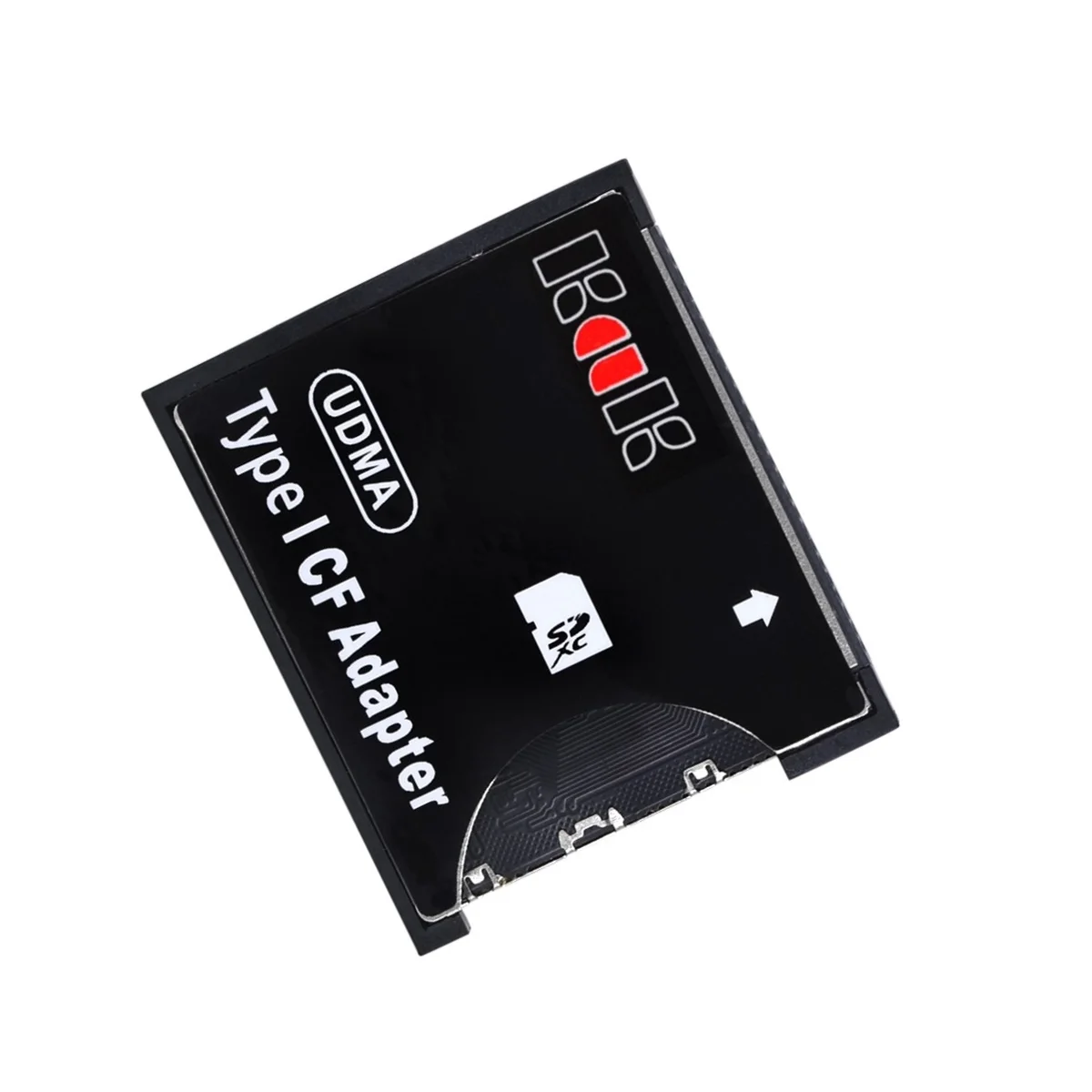 Adaptador de SD a CF tipo I, compatible con tarjeta SD SDHC SDXC MMC a Flash compacto estándar, convertidor de lector de tarjetas tipo I