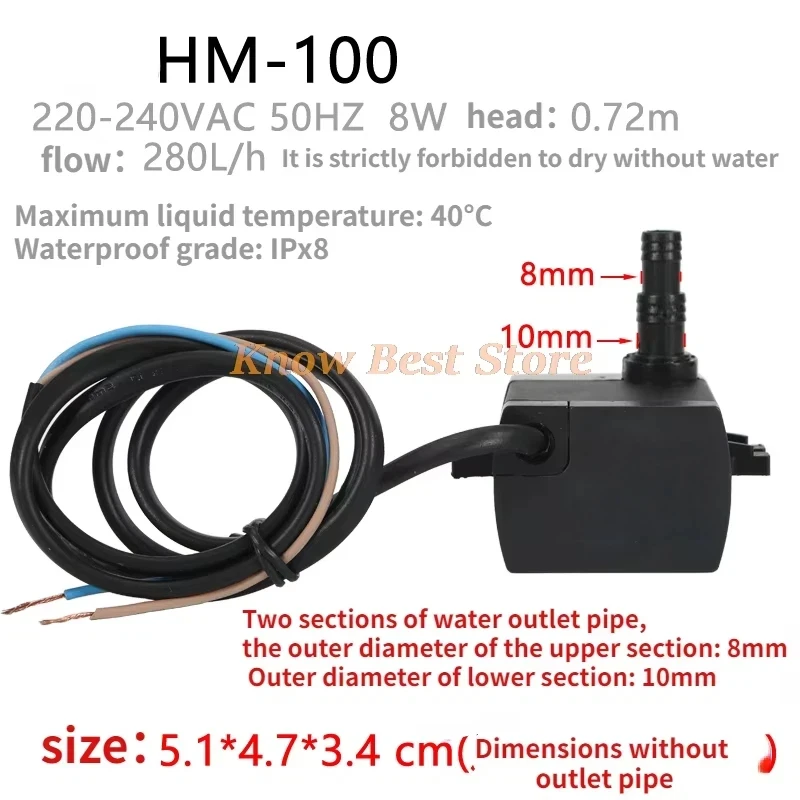 HM-100 Universal Air Conditioner Fan Accessories Submersible Pump Cooling Fan Cooling Fan Suction Pump Hm-110