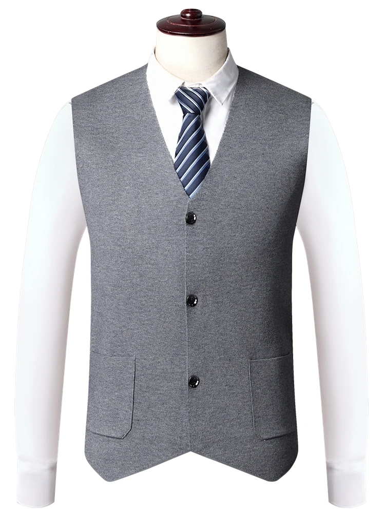 

Мужской кардиган-жилет Thiened для осени и зимы, для мужчин среднего возраста, модный, длинный, с V-образным вырезом...