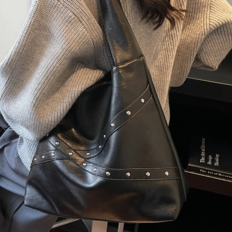 

Модная женская повседневная сумка через плечо 2025 года, многосторонняя сумка через плечо из натуральной кожи, винтажная шикарная рабочая сумка большой вместимости