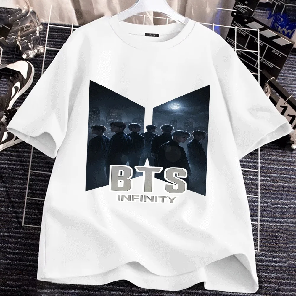 

Family Matching Hoodies BTS Infinity Print Casual Parent-Child Hooded Sweatshirts Soft Comfortable BTS Jersey for Kids Adults