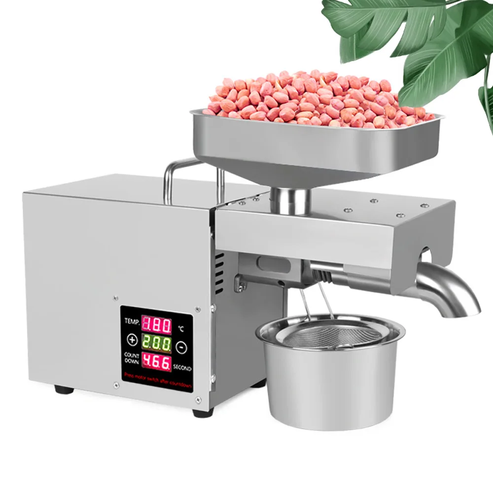 2025 NewHousehold Oil Presser Automatic Oil Pressing Machine Intelligent Temperature Control Oil Pressers
