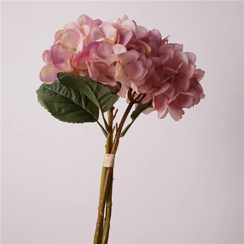 35cm Simulated Silk Hydrangea Flowers Bouquet Room Decoration Accessories Wedding Supplies High Quality Artificial Flowers