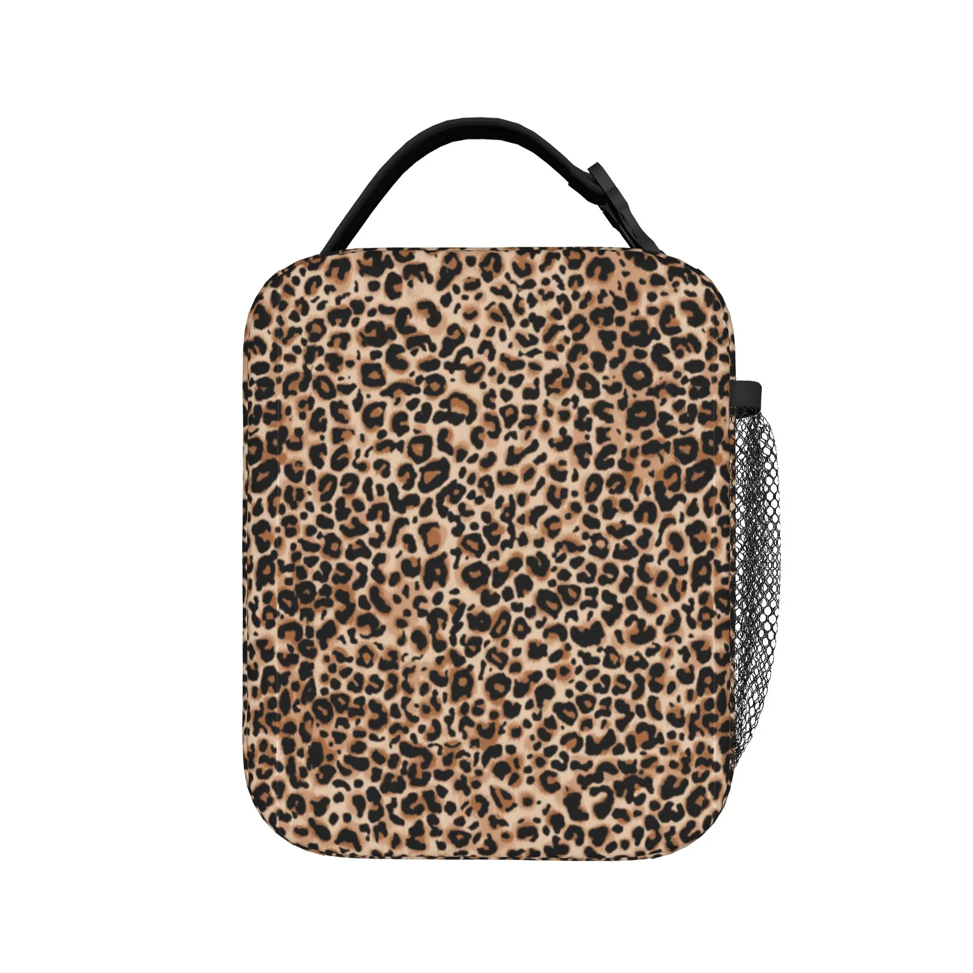 

Leopard Print Lunch Bag Casual Lunch Box For Adult Picnic Portable Cooler Bag Waterproof Print Thermal Lunch Bags