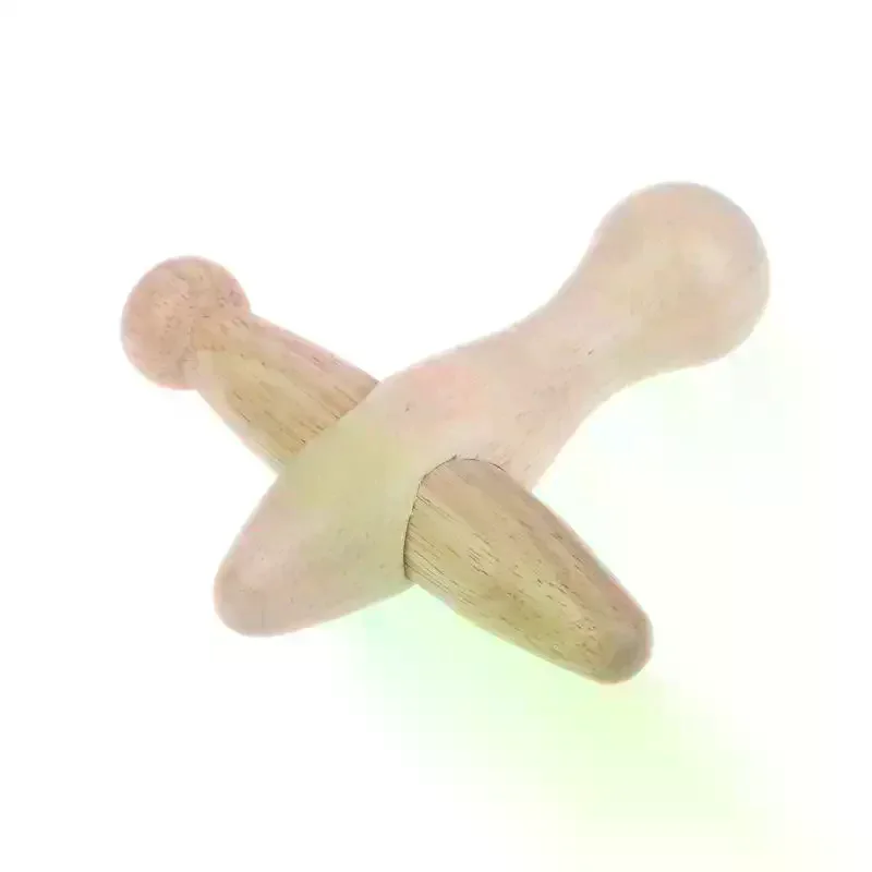 Pressure Point Massager Tool Cross-shaped Wooden Massage Tool Lymphatic Drainage Relaxes Muscles