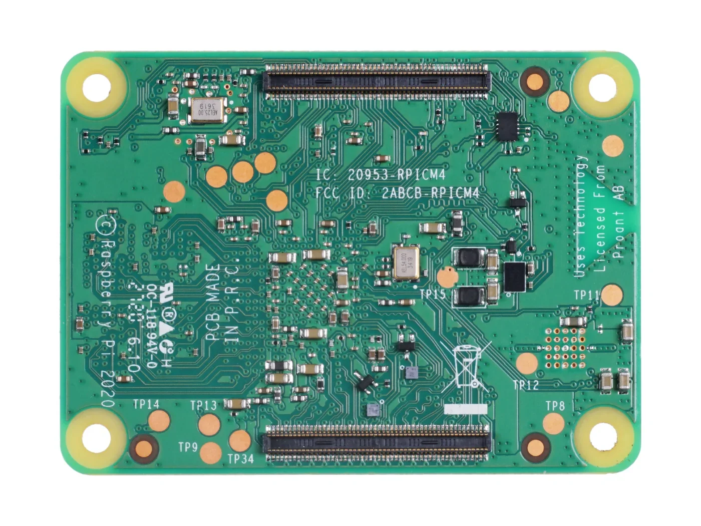 BoMaSCM4 Compute Module 4 CM4102008 CM4104016 Dual-Band WiFi 5G/2.4G BT 5.0 Embedded Industrial IoT SOM Board