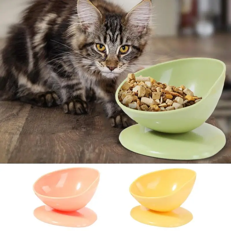 Raised Cat Food Bowl Spill Proof Cat Bowls Portable Dog Bowl Pet Bowl Pet Feeder With Anti Slip Base Indoor Cats Puppy Supply