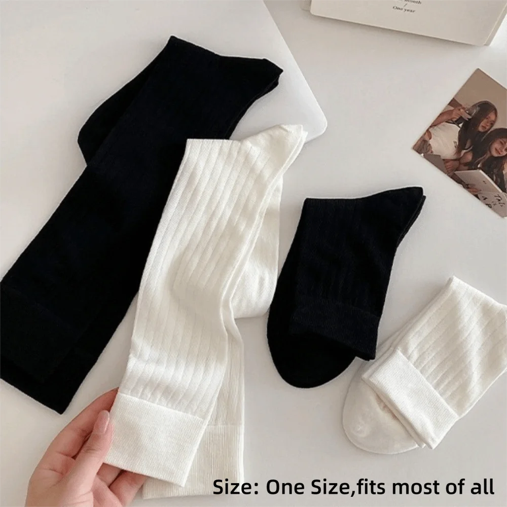 أزياء بلون لوليتا الجوارب تنفس رشاقته محبوك تدفئة الساق جوارب الشتاء الدافئة التمهيد