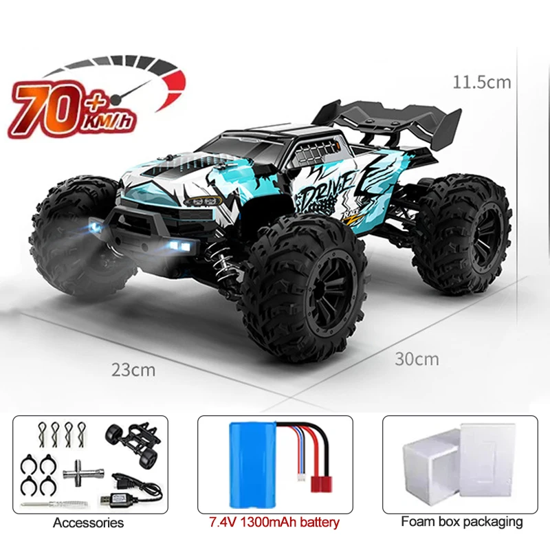 SCY 16101 & 16102 PRO 1/16 4WD RC Car 70Km/h High Speed Offroad Monster Drift Remote Control Truck Hobby Model VS MJX RC Car