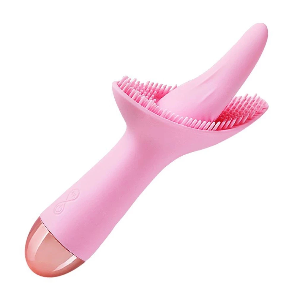 Clitoris Vibrator Cunnilingus Stimulator For Female Massage Sticks Soft Tongue Licking Nipple Oral Masturbator Sex Toy For Women