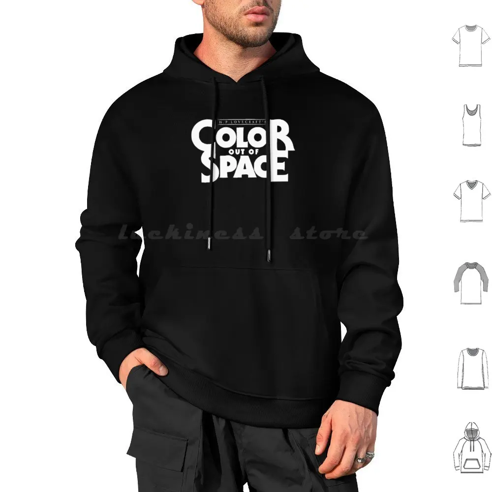 Color Out Of Space ( Zwei ) Hoodies Long Sleeve Color Out Of Space Hp Nicolas Cage Richard Stanley Logo