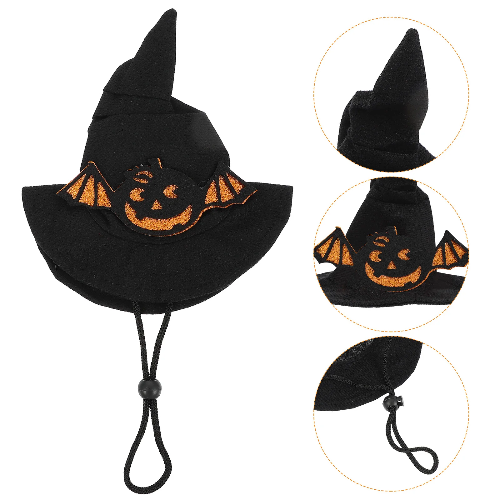 

1pc Pet Hat For Small Dogs Cats Halloween Party Decor Soft Breathable Cosplay Headwear Dog Headdress Cat Hat Accessory