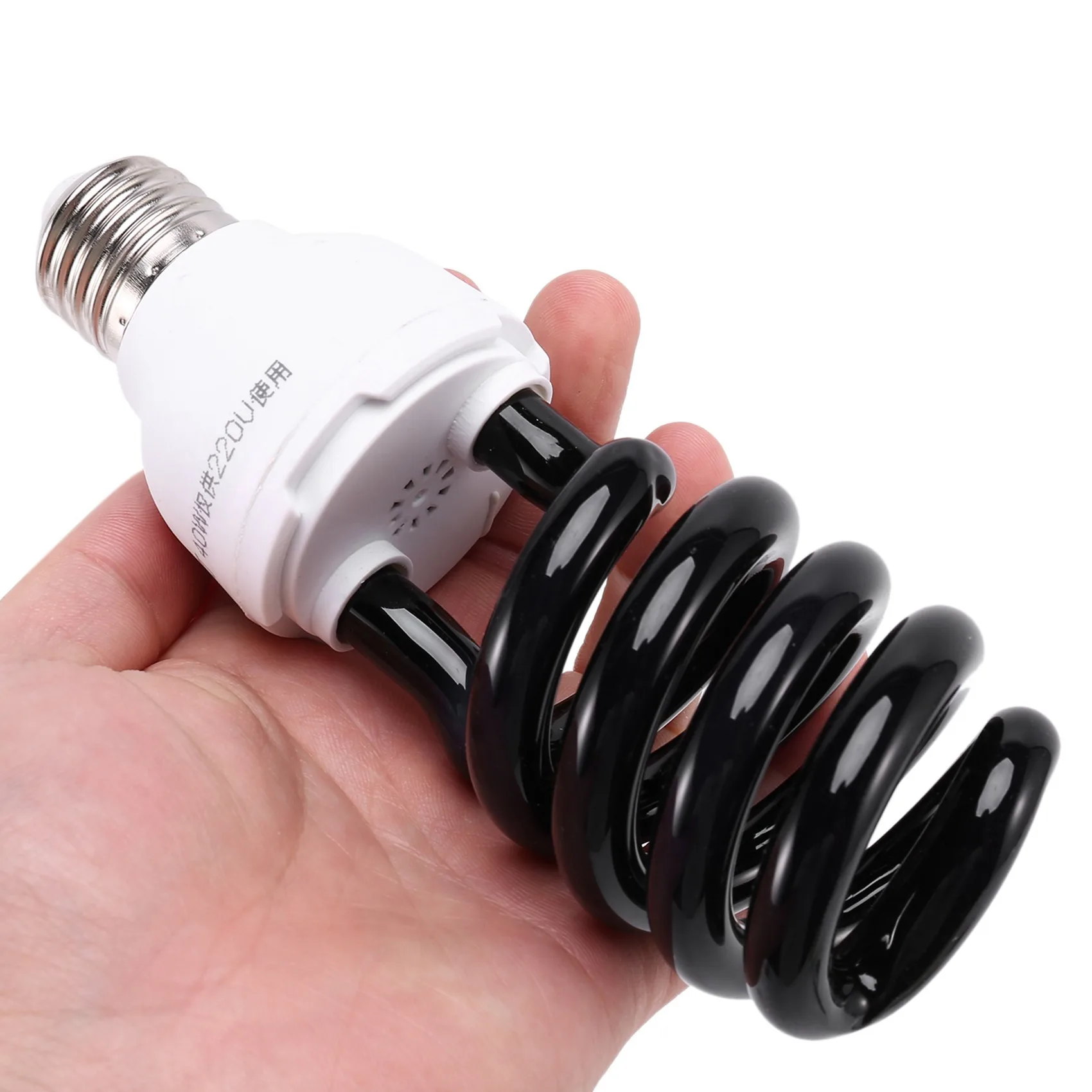 A84E-2X E27 40W UV Ultraviolet Fluorescent Blacklight CFL Light Bulb Lamp 220V Shape:Spiral Wattage Voltage:40W 220V