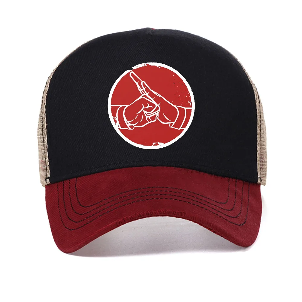 Kung Fu Martial Art Shaolin Monk Hand Salute mesh baseball cap Casual Fashion Harajuku Man women Breathable sun hat Snapback hat
