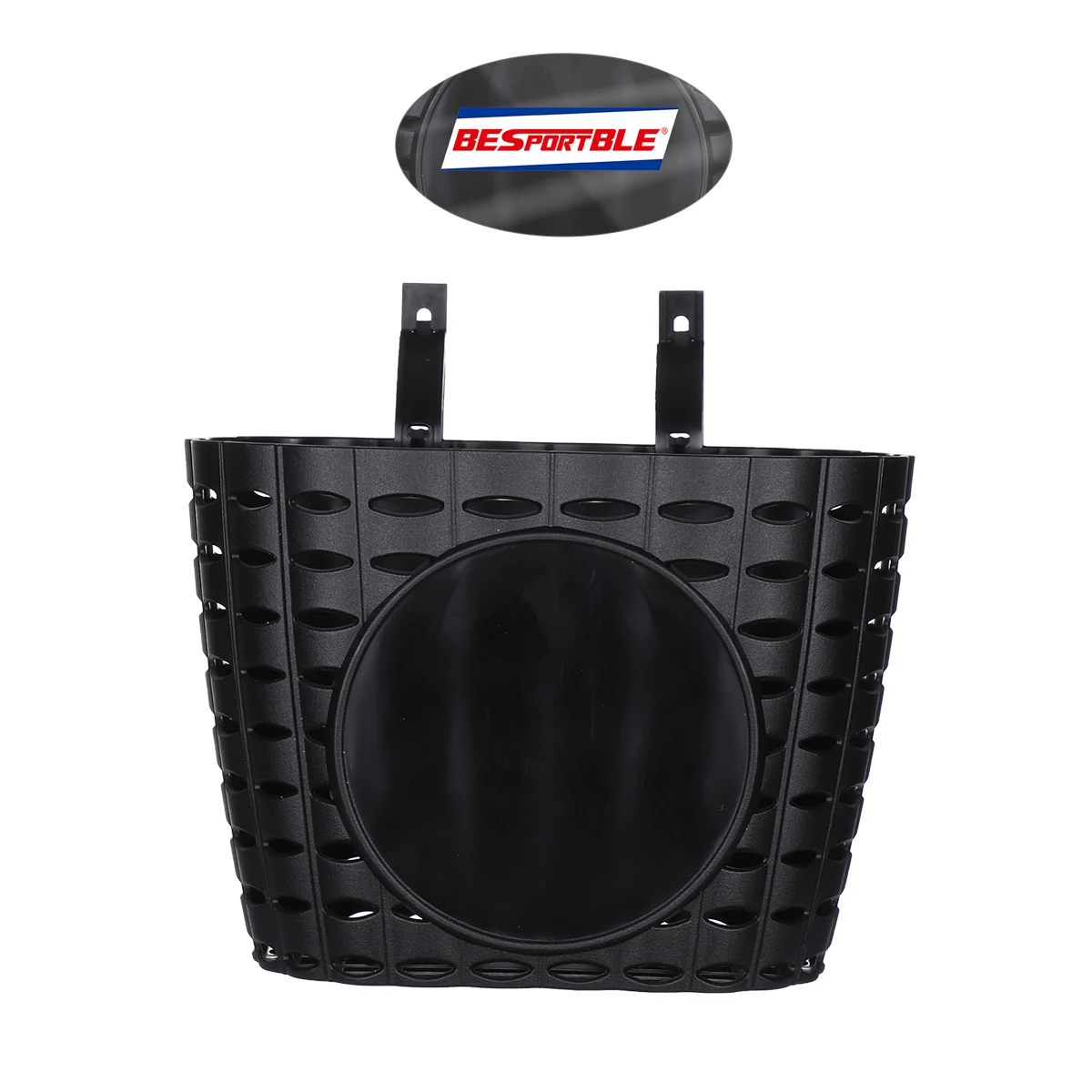 

Plastic Children Detachable Thicken Bike Basket Black Easy Install Front Storage Basket for Kids Cycling Outdoor