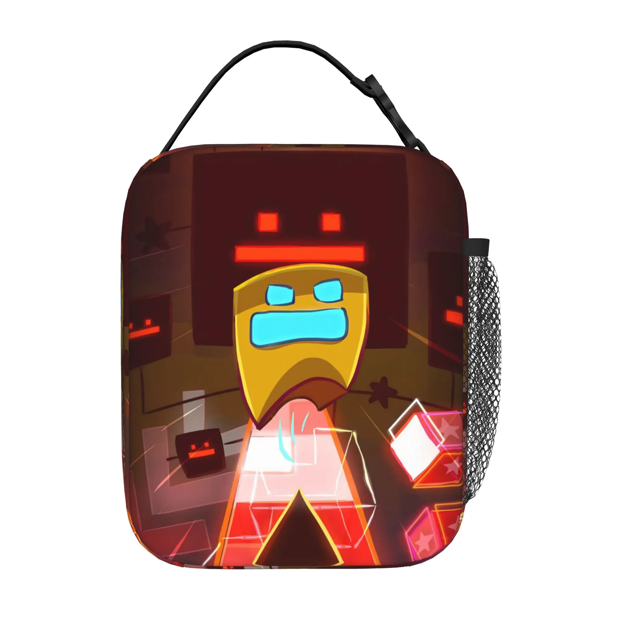 Geometrys Dashs Game Thermal Insulated Lunch Bag for Work  Portable Bento Box Thermal Cooler Lunch Boxes
