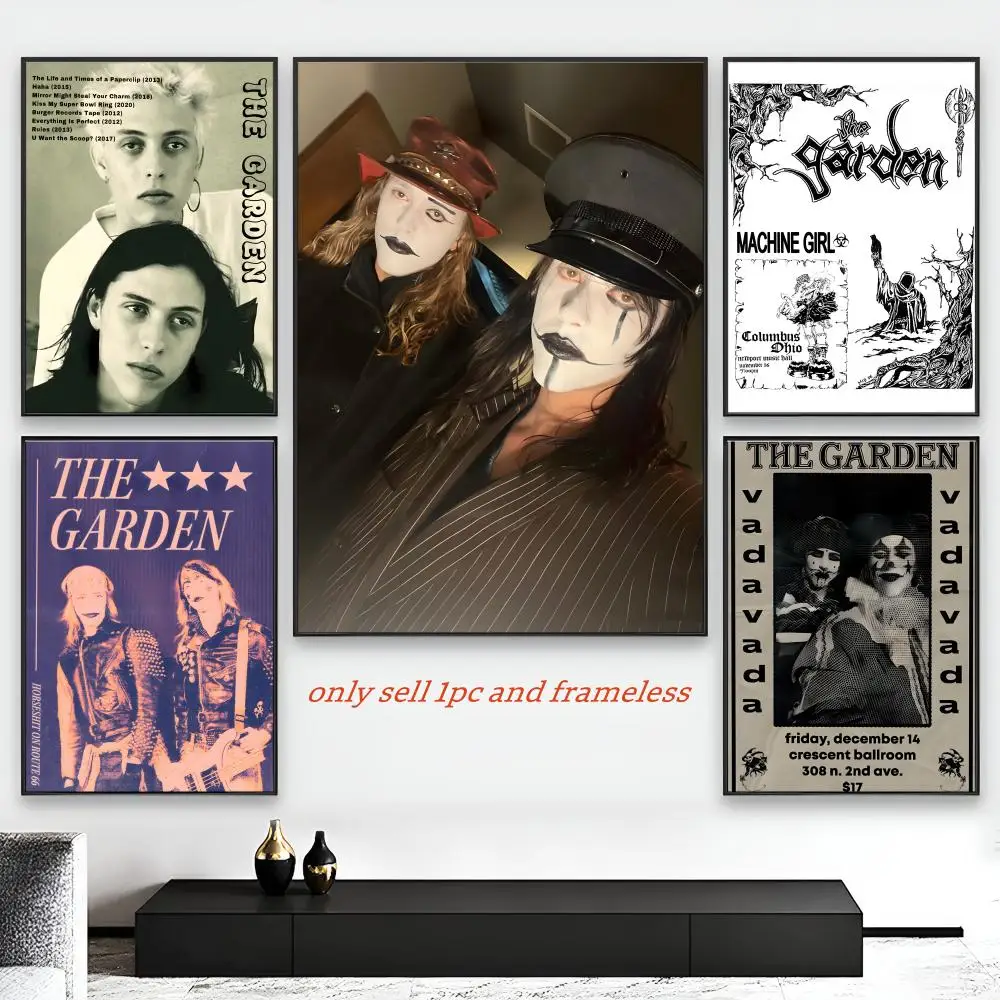 Post-Punk The Garden Band Poster HD Self-Adhesive Wall Decor Home Office Dorm Bedroom & More Ideal Gift Choice