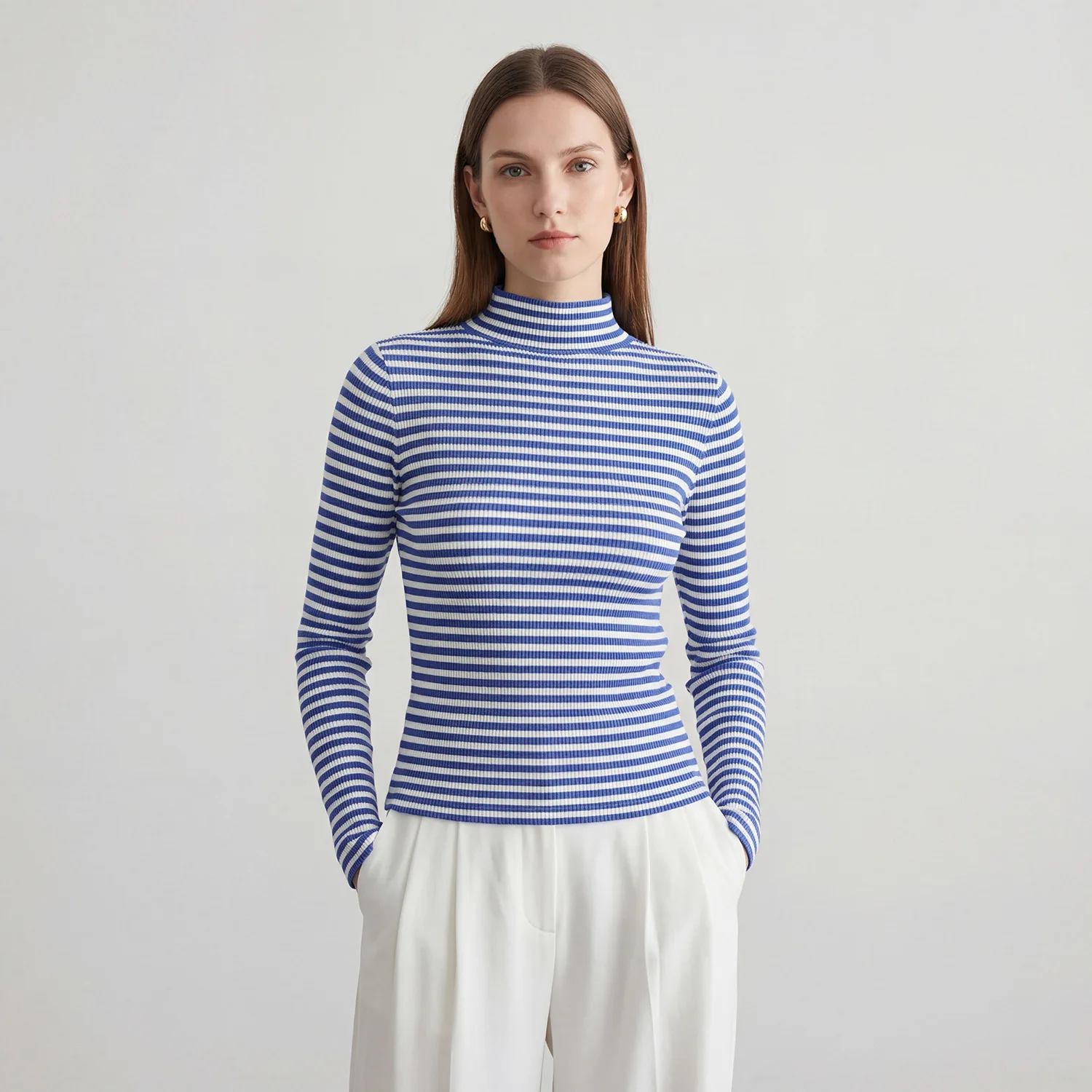 

Miyake Pleated 2026 Spring New Pleated Top Fashion Commuter Style Stretch Thin Fashion Printing Pullover Long Sleeve T-shirt
