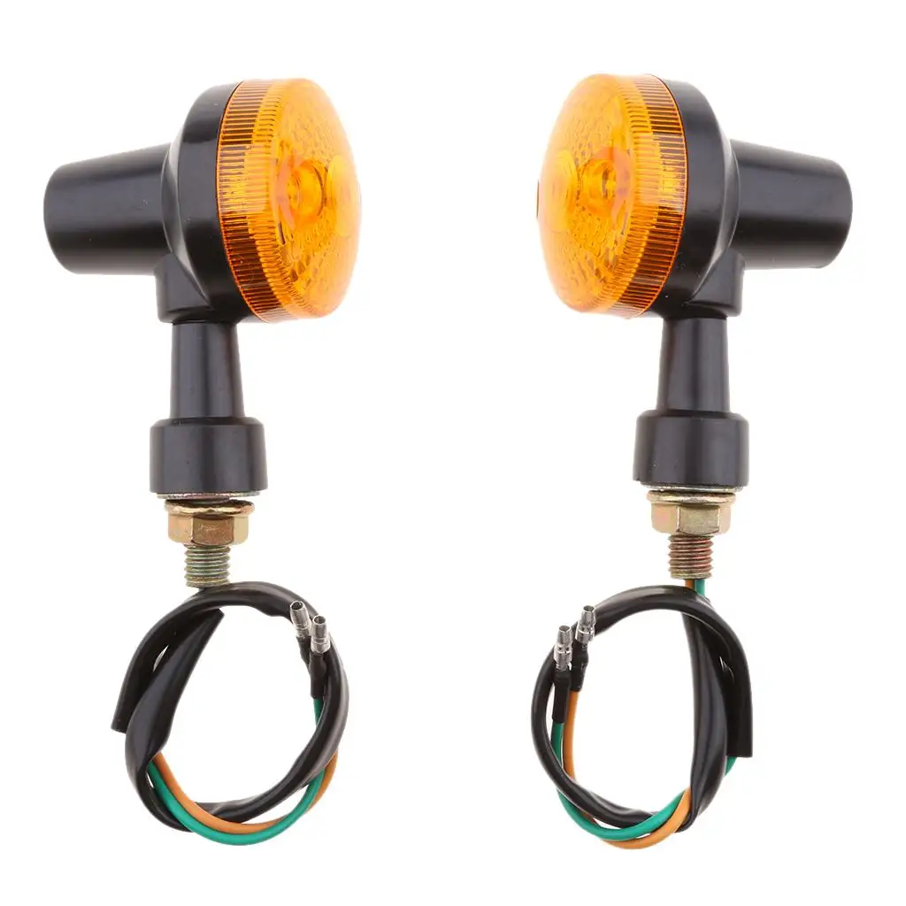 12V Universal Motorcycle Turn Signal Light Round Indicator Lamp