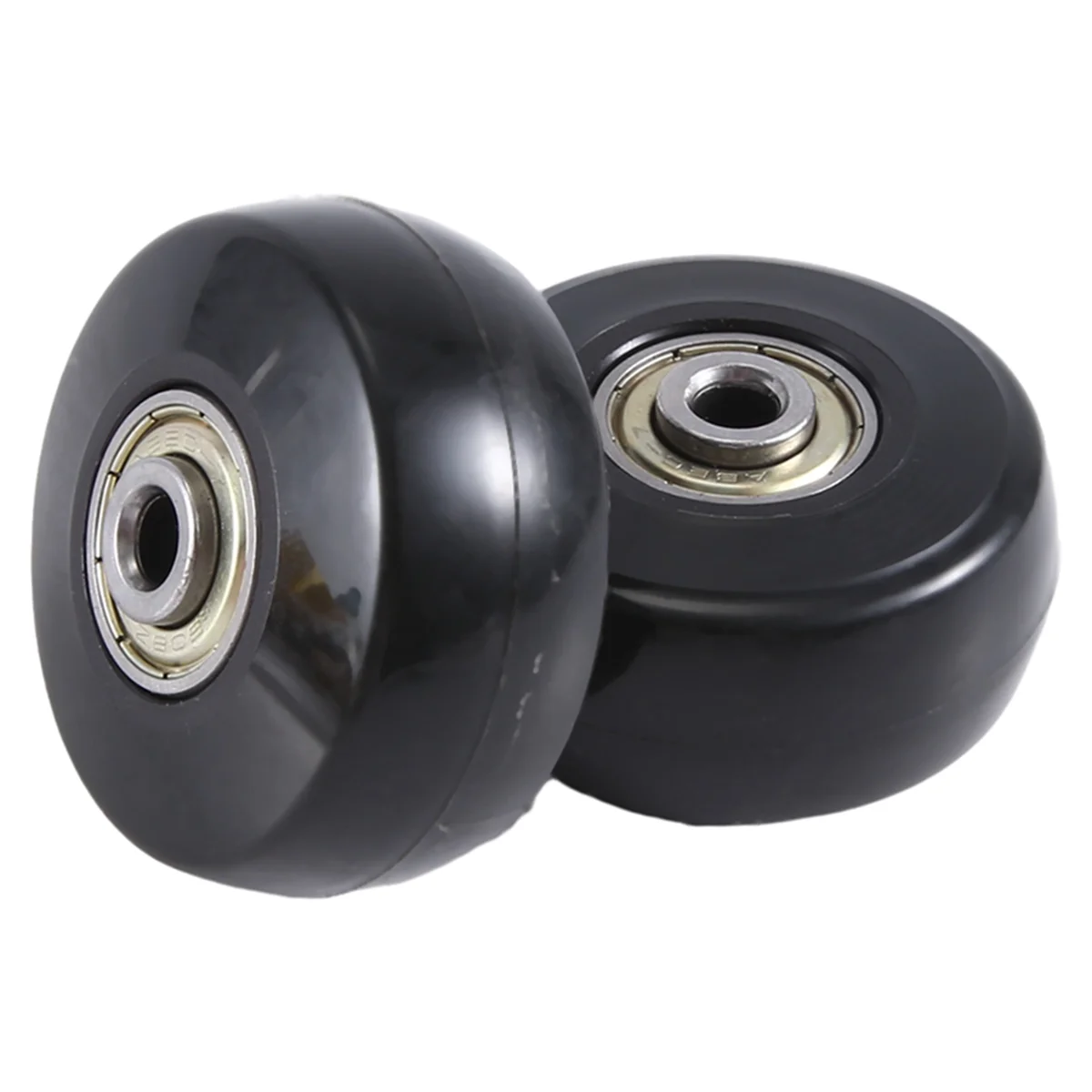 50X24mm Set of 2 Luggage Suitcase Replacement Wheels,PU Swivel Caster Wheels Carbon Steel Bearings Repair Kits