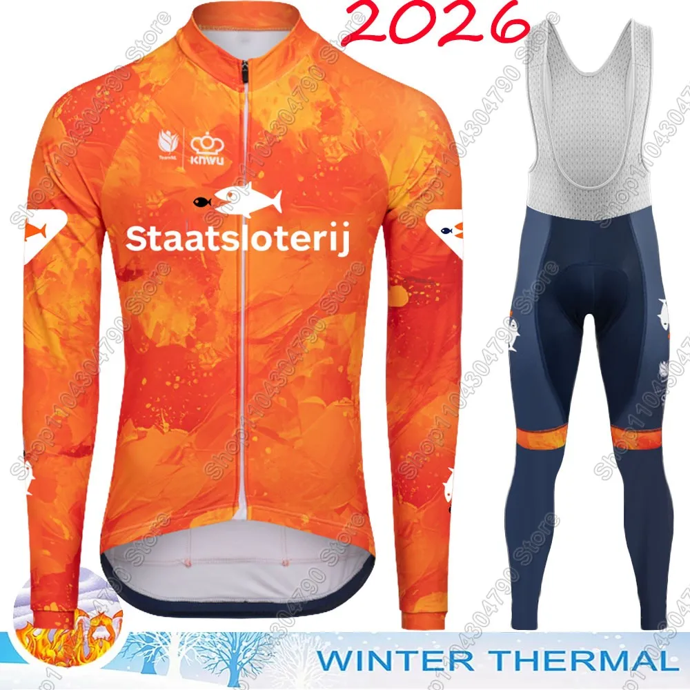 

Netherlands National Team 2026 Cycling Jersey Set Dutch Champion Clothing Road Bike Shirts Suit Bicycle Bib Shorts Wear Maillot