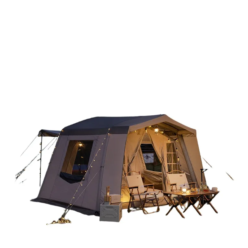 High-end full set of camping windproof, rainproof and shading family portable equipment