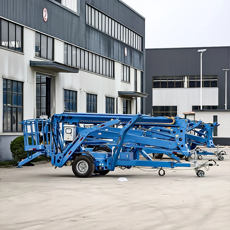 Hot-selling cherry picking boom lift 16m tractable spider lift telescopic mechanical repair shop