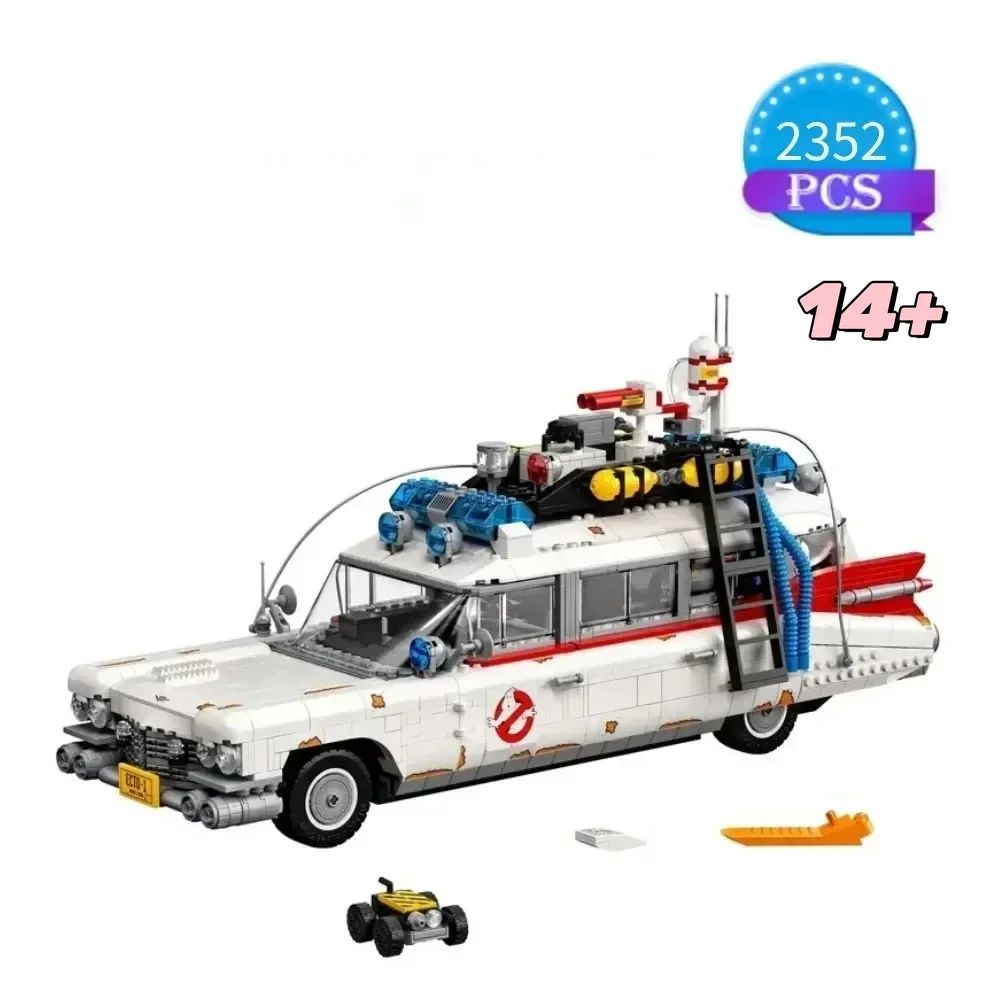2025 NEW ECTO-1 Ghost specification 2352 pieces of haunted Car model 10274 Ultimate Ghostbusters Children's Building Block Toys