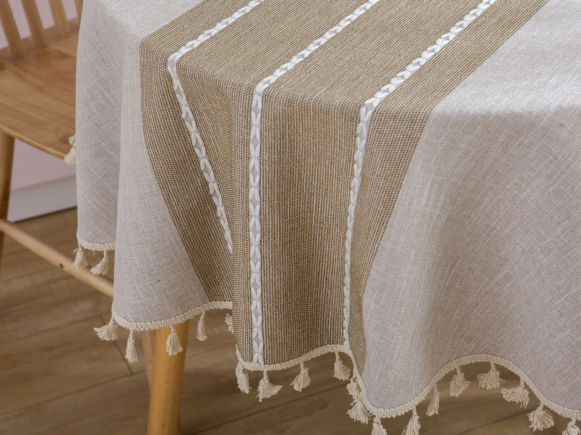 150CM Table Cover For Round Table Birthday Party Decorations Nordic Tassels Elegant Dining Tablecloth Wedding Hotel Desk Covers