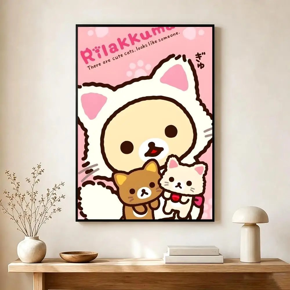 Character Cartoon Rilakkuma Poster Modern Home Decoration Interior Design & Contemporary Wall Art Collection