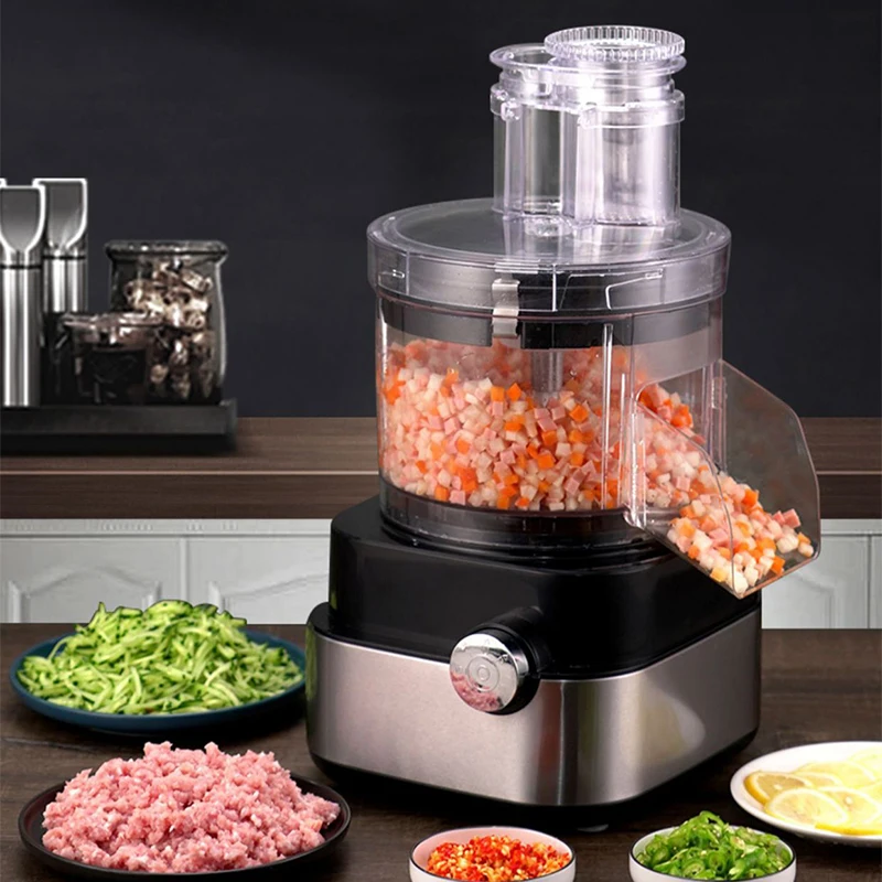 

600W Automatic Vegetable Cutting Machine Carrot Potato Dicing Machine Fruits Cucumber Dicer Shredding and slicing Meat Grinder