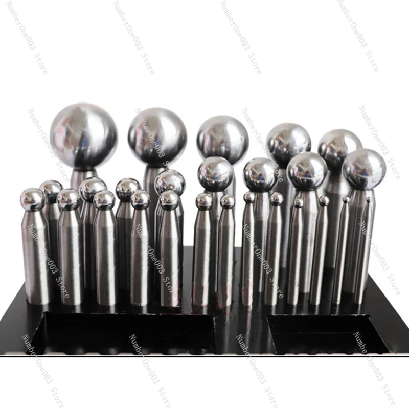 Dapping Punch Set with Dapping Block, Metal Forming, Doming Tool, High Quality, 26Pcs