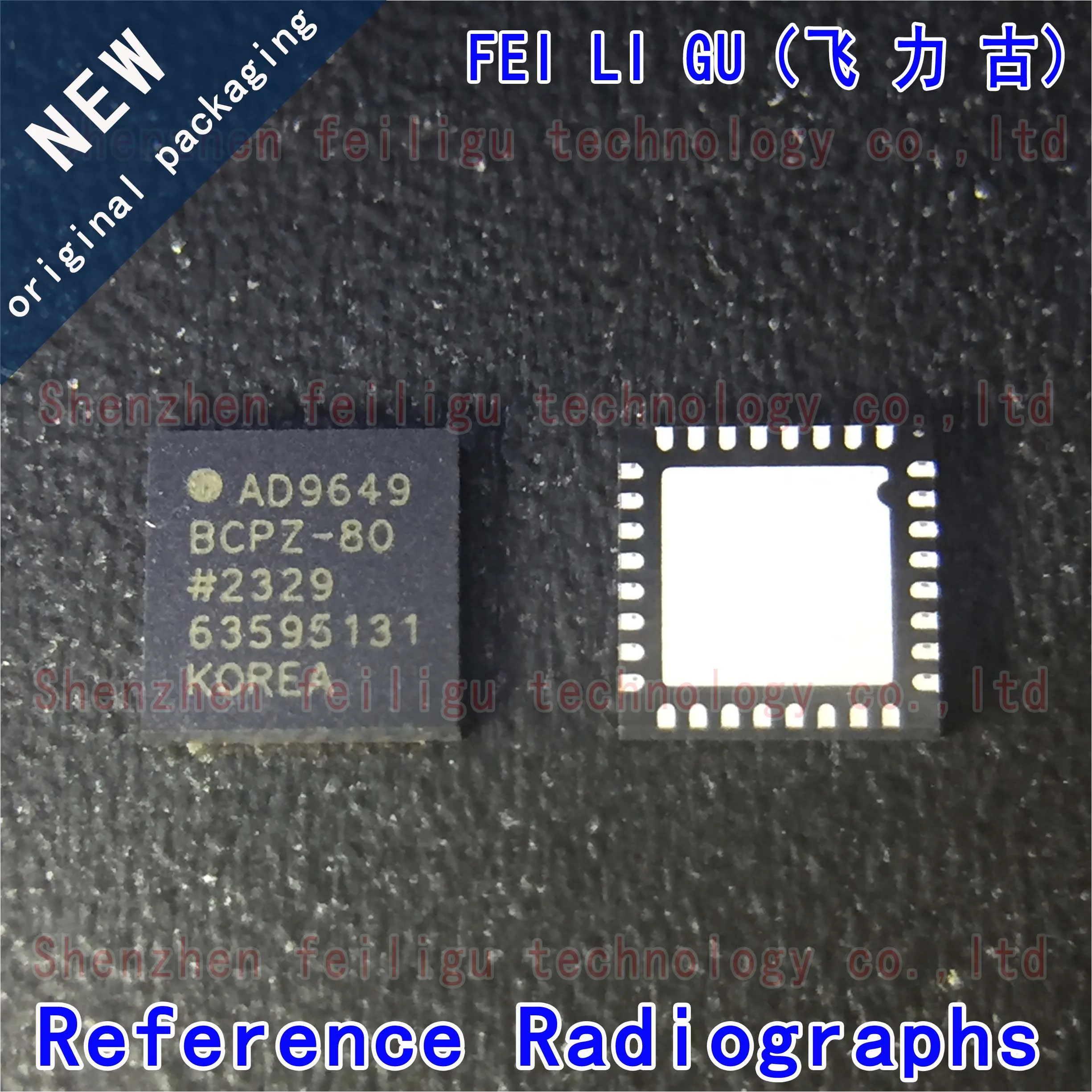 1~10PCS 100% New original AD9649BCPZ-80 AD9649BCPZ AD9649 Package:LFCSP32 14-bit ADC chip