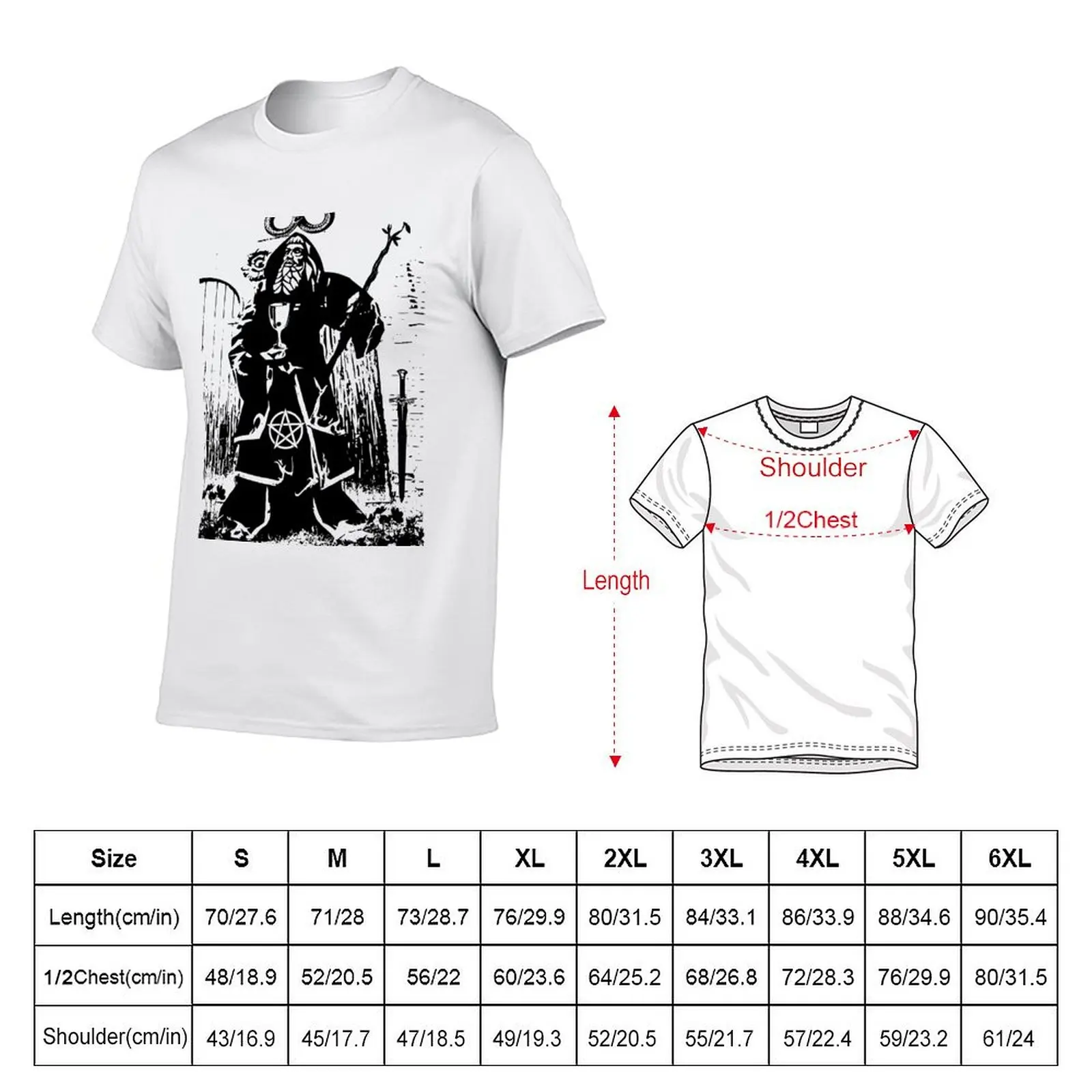 Tarot Magician T-Shirt Plus Size Gym Sports T-Shirt