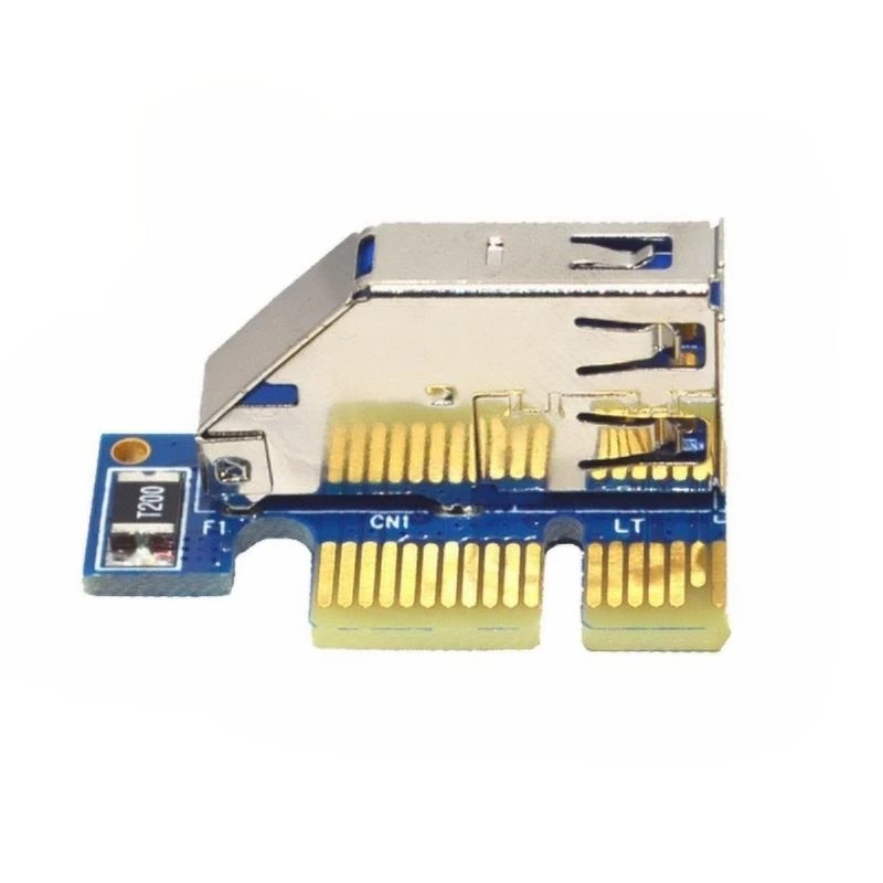 

Y1UB PCI-E to DUAL PCI Adapter Card PCI-E 1× Compatible 1x4x8×16x Adapter Converter Support DC12V Strengthen Power Supply